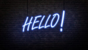 hello sign